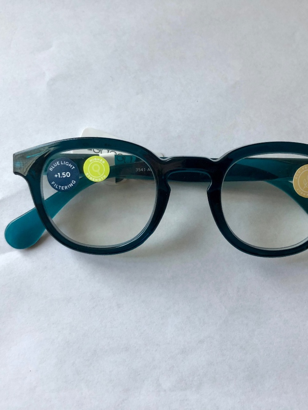 New‎ Teal Round Peepers Blue Light Filtering Readers +1.50